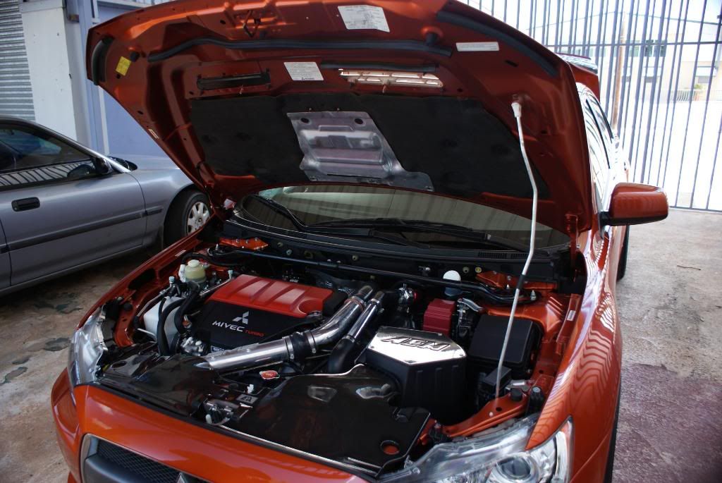 Rotor Glow Orange Evo X Detailed Under The Sun by AutoLavish in Puerto Rico